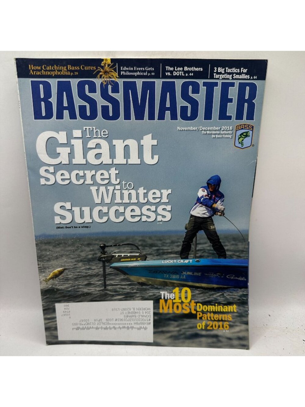 Bassmaster November December 2016 Magazine Winter Fishing Success